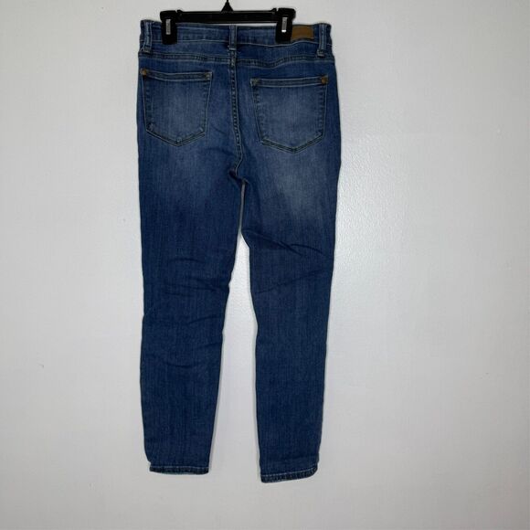 Judy Blue Distressed Skinny Jeans 28 Blue Stretch Mid Rise Casual Trendy - Picture 5 of 7